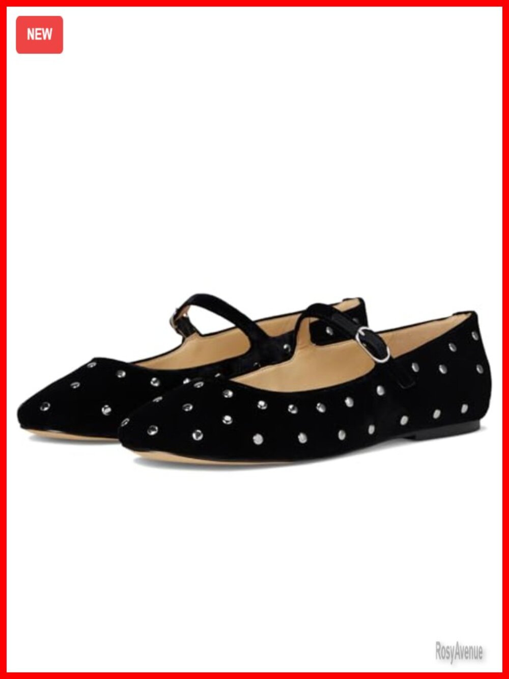 Marc Fisher Flats with Buckle Closure and Mary-Jane Strap - Casual Closed Round